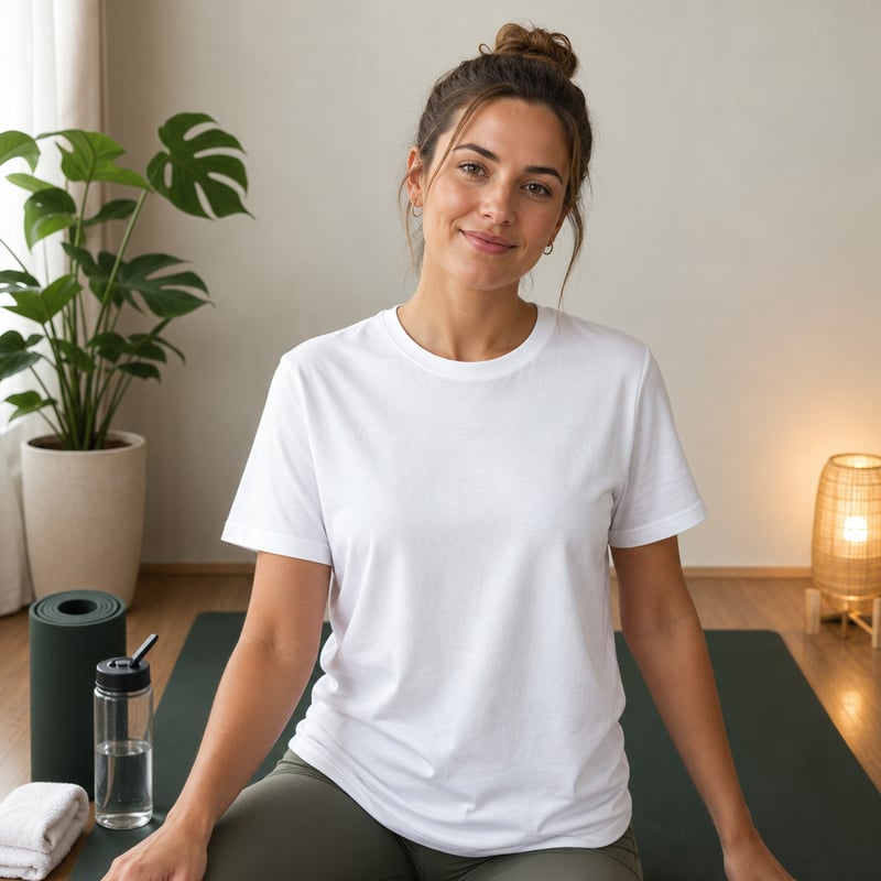 Blank White T-Shirt Lifestyle Mockup