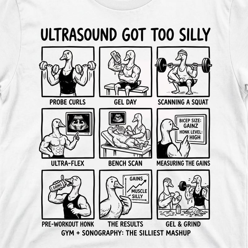 Funny Ultrasound Geese T-Shirt