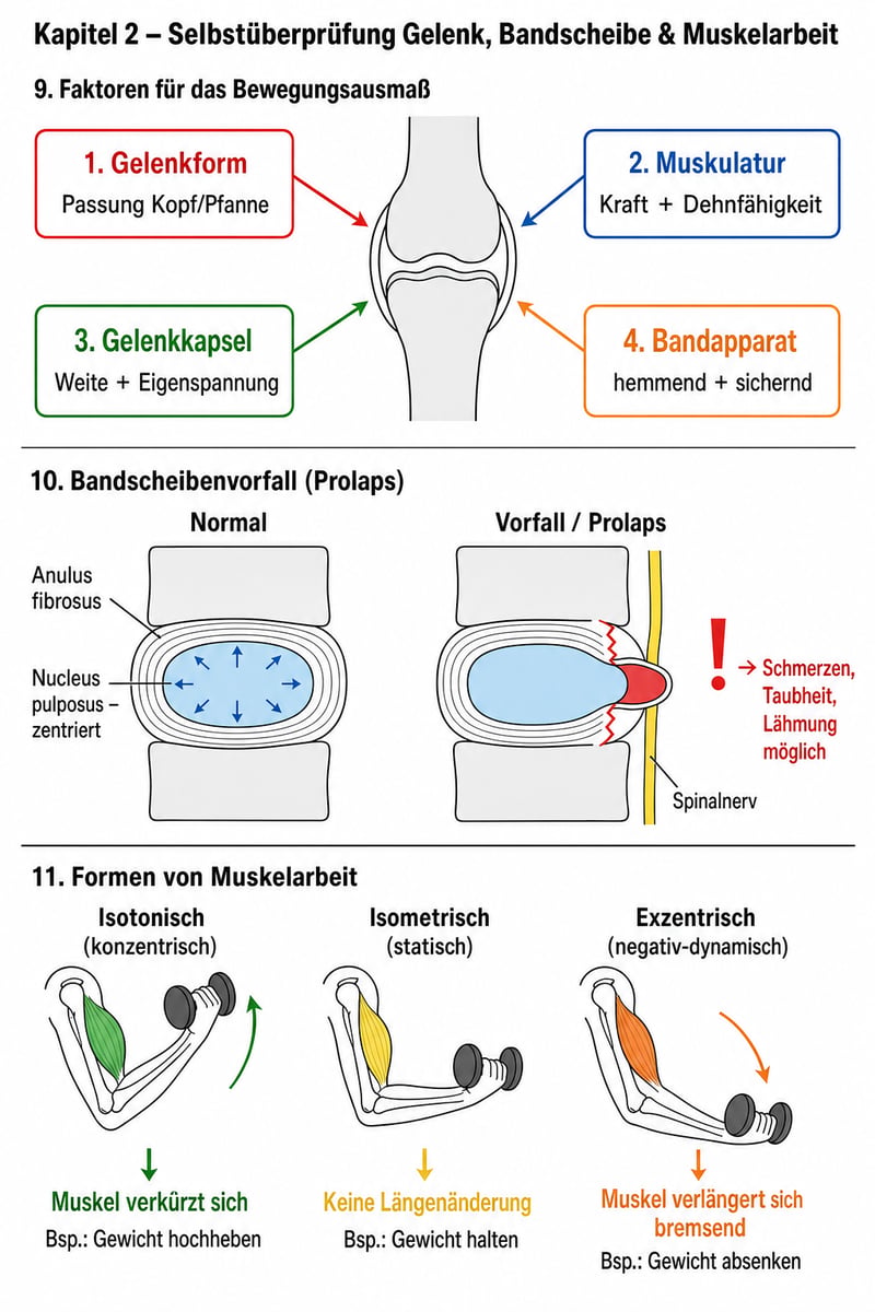 Kapitel 2: Gelenk & Muskelarbeit Illustrationen