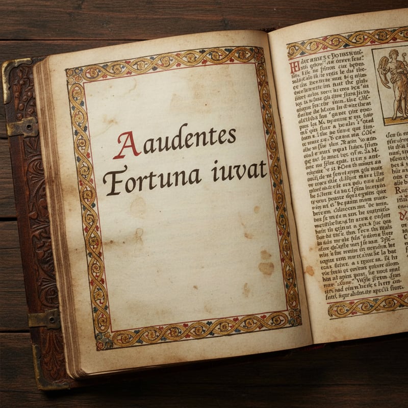 Ancient Latin Manuscript Cover