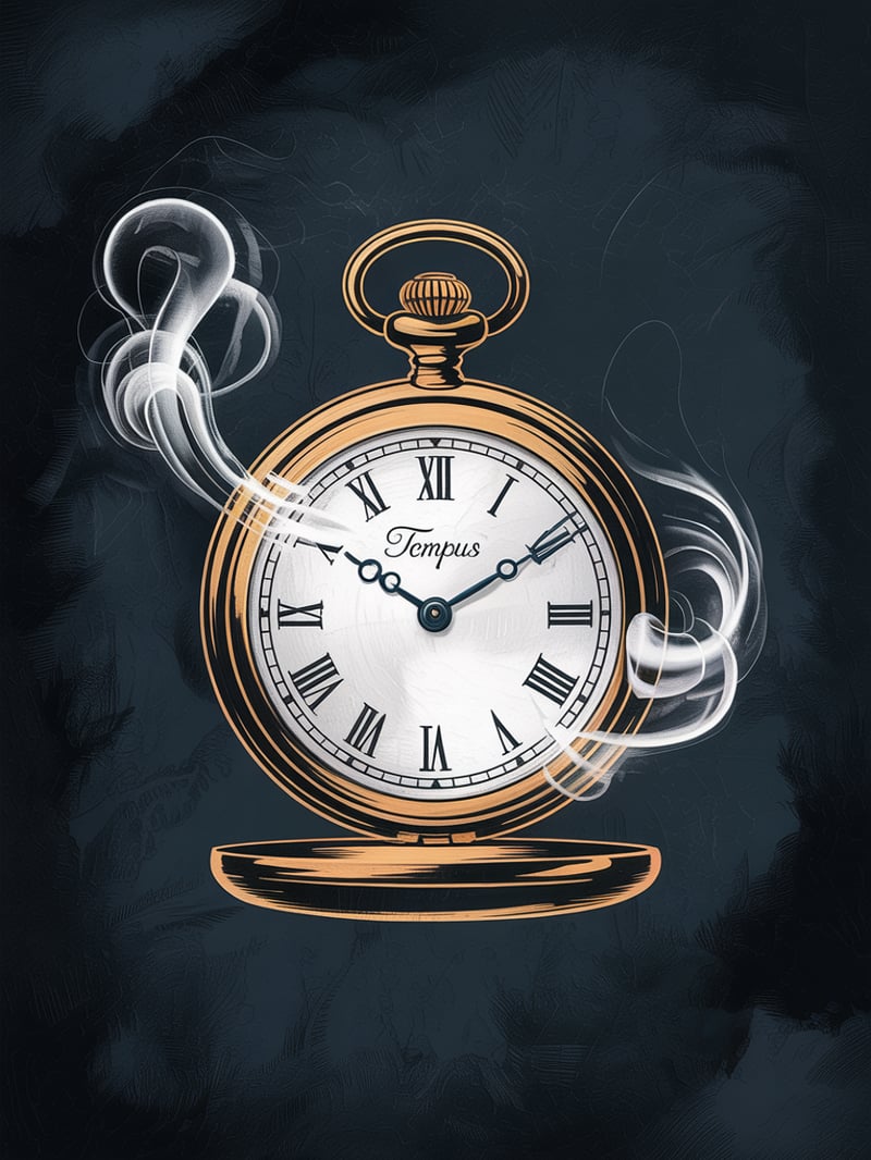 Symmetrical Image with Smoke Border