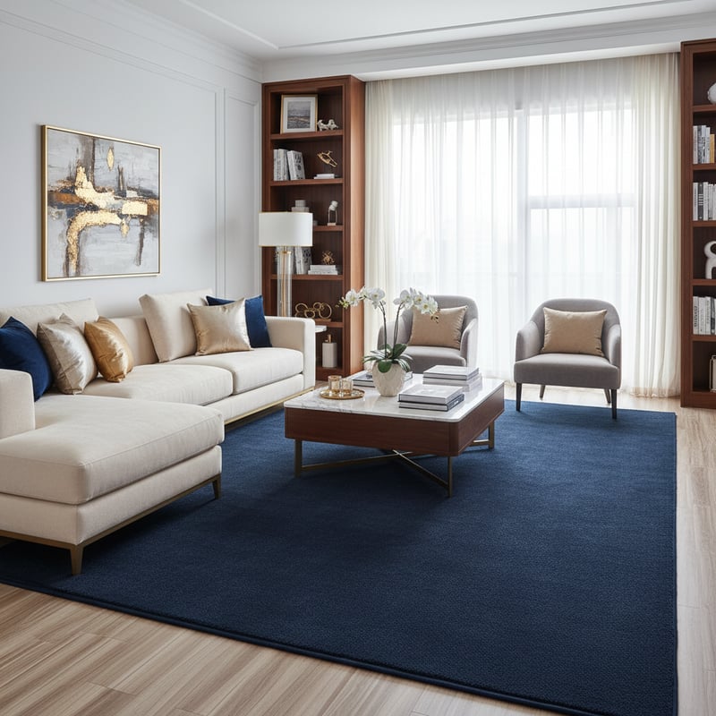 Luxury Living Room Rug Mockup