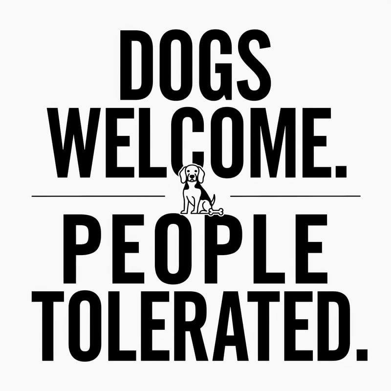 Dogs Welcome T-Shirt Design