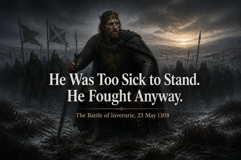 Medieval Scottish King at Dawn Battle