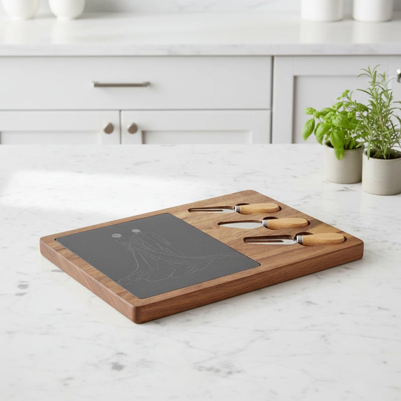 Charcuterie Board on Marble Countertop