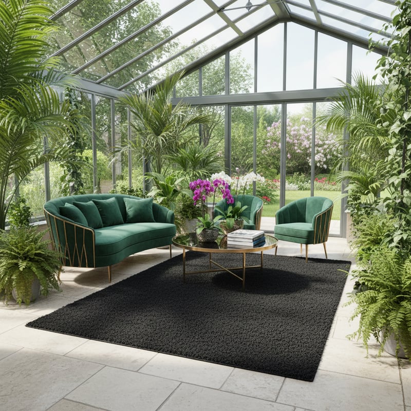 Luxury Conservatory Rug Mockup