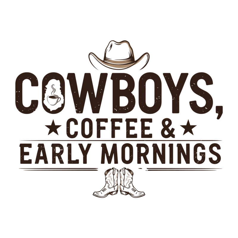 Rustic Western Coffee Design