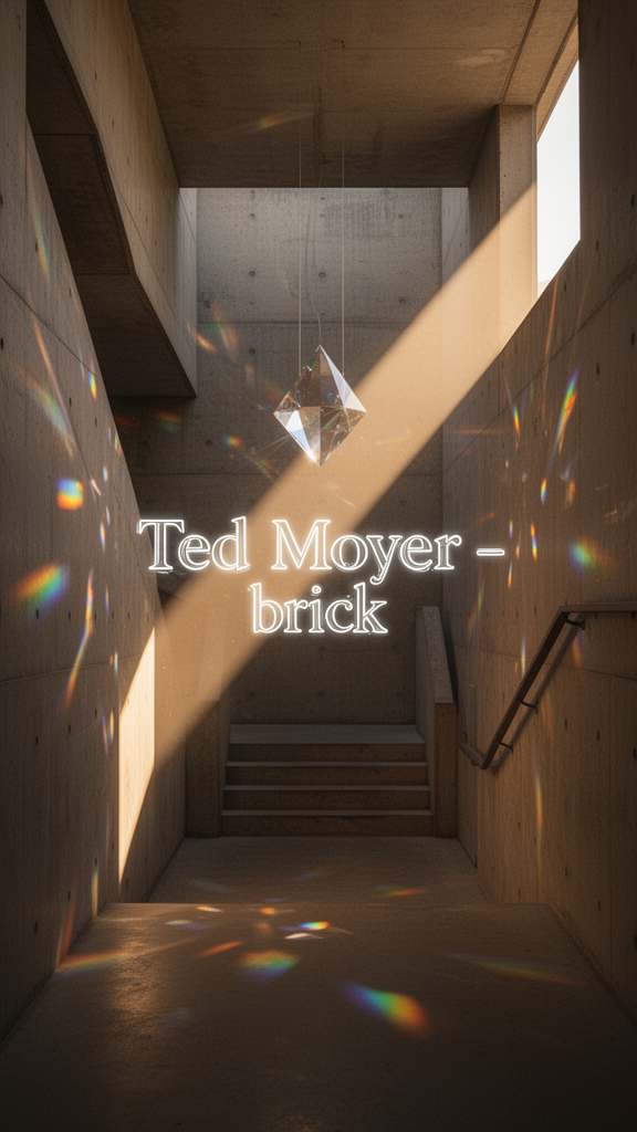 Minimalist Concrete Hallway at Golden Hour