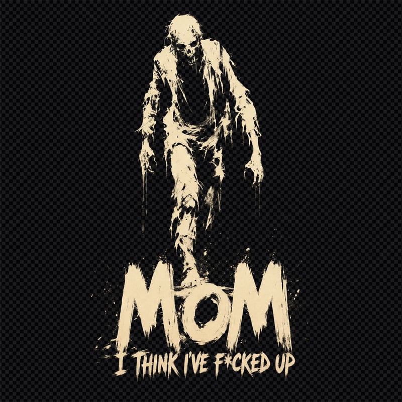 Walking Zombie Silhouette Art