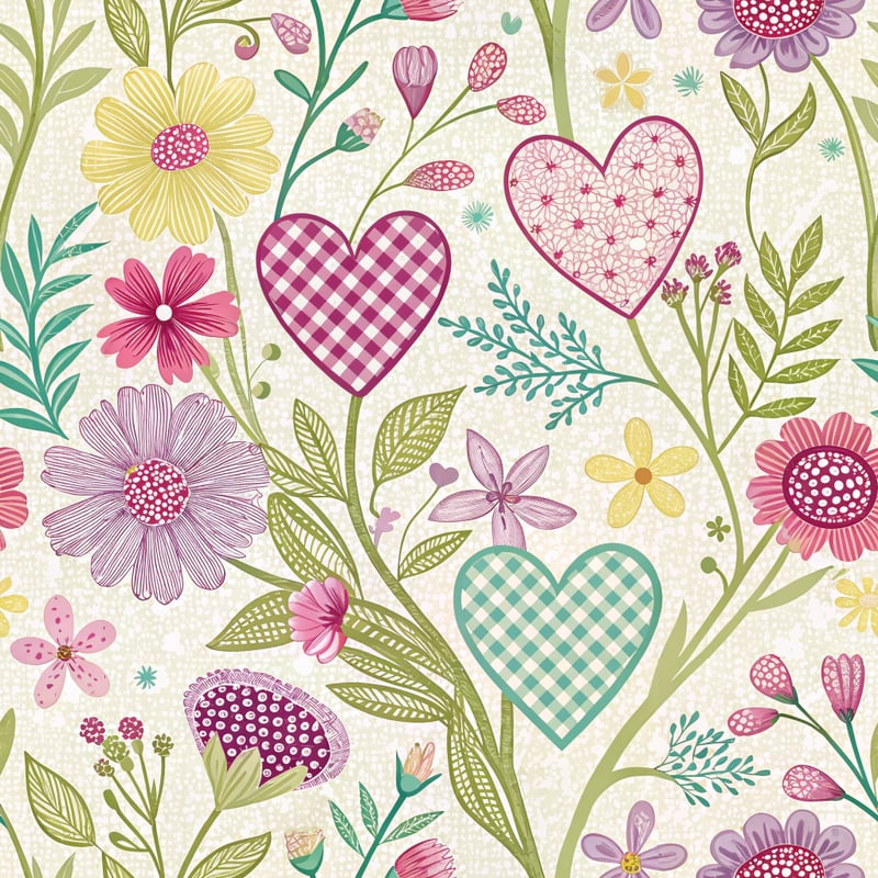 Spring Floral Seamless Patterns for Mother's Day