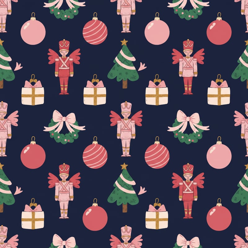Classic Toy Soldiers Christmas Pattern