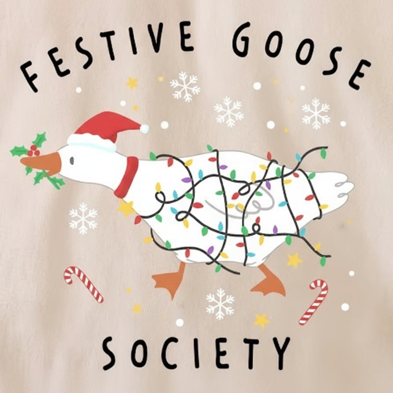 Festive Goose Society Christmas Design