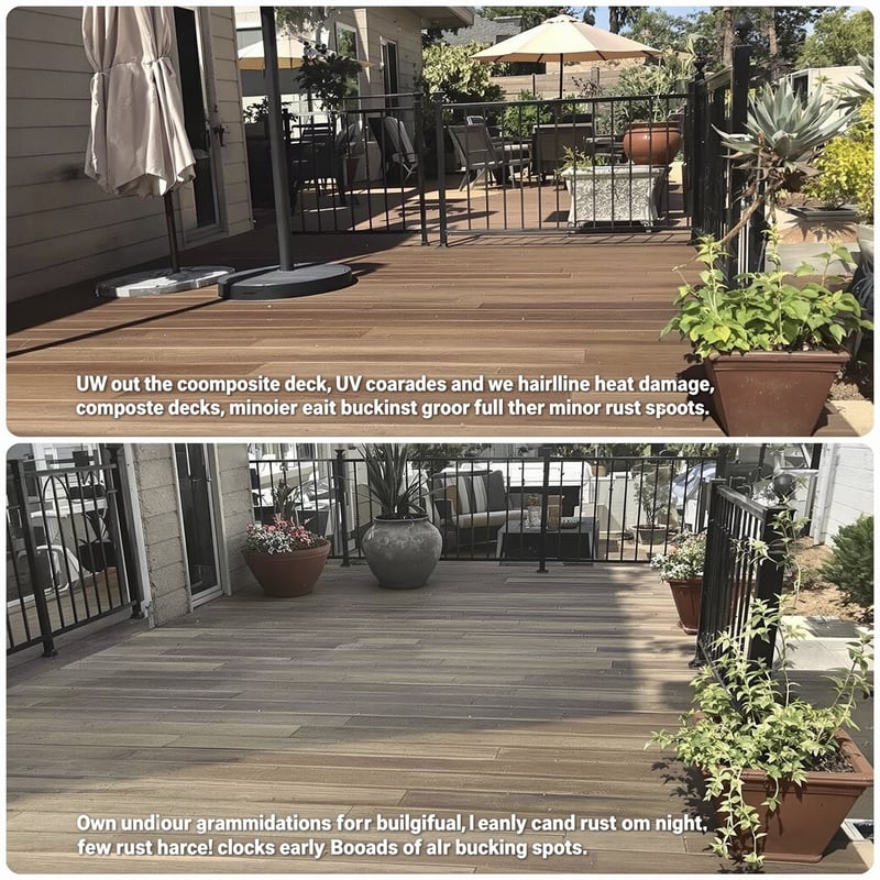 Deck UV Fading and Heat Damage