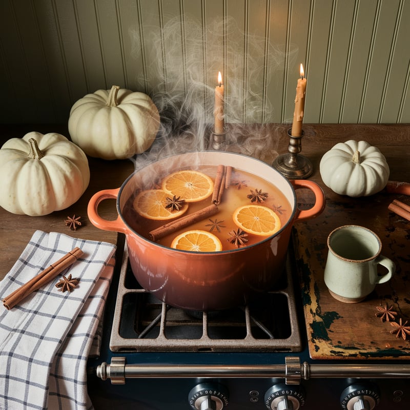 Cozy Apple Spiced Cider Scene