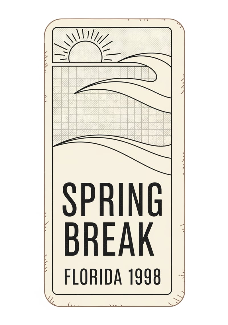 Florida Spring Break 1998 Badge