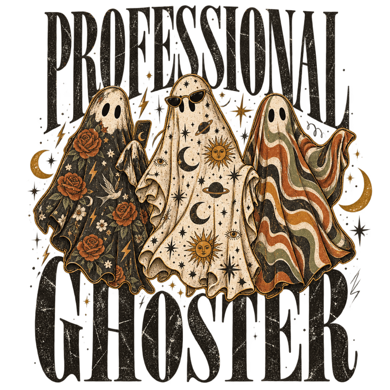 Professional Ghoster - Vintage Halloween Graphic