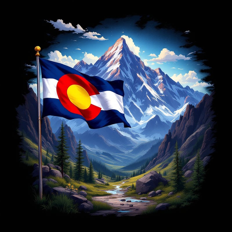 Rocky Mountains T-Shirt Design