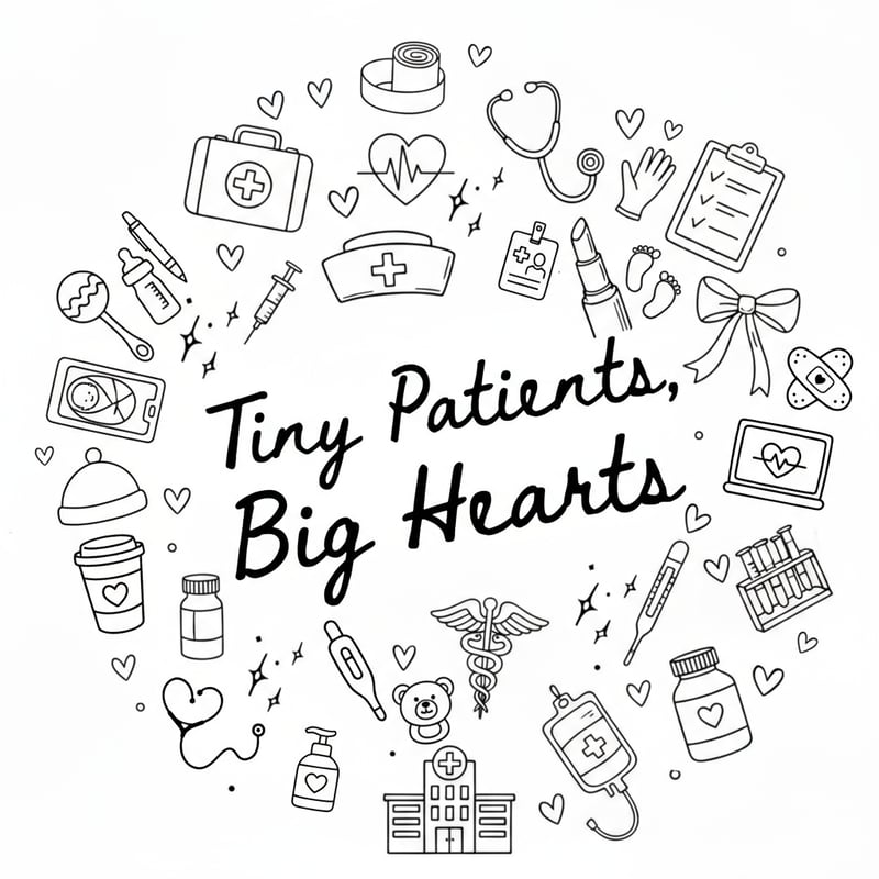 NICU Nurse Theme Design Icons