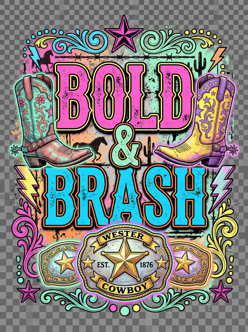 Bold & Brash Western Graphic