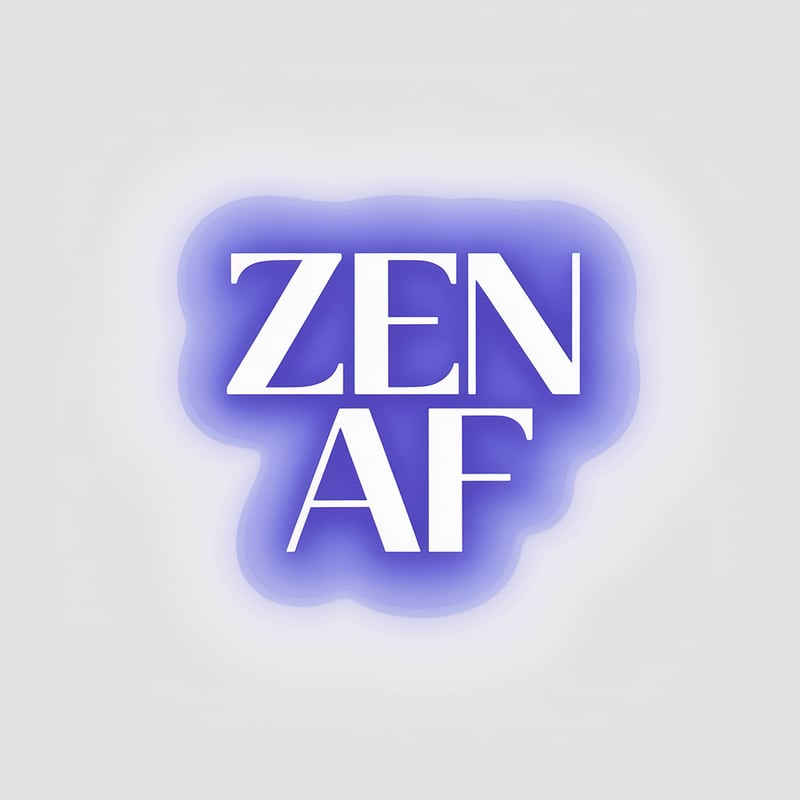 Zen AF Minimalist Typography Design