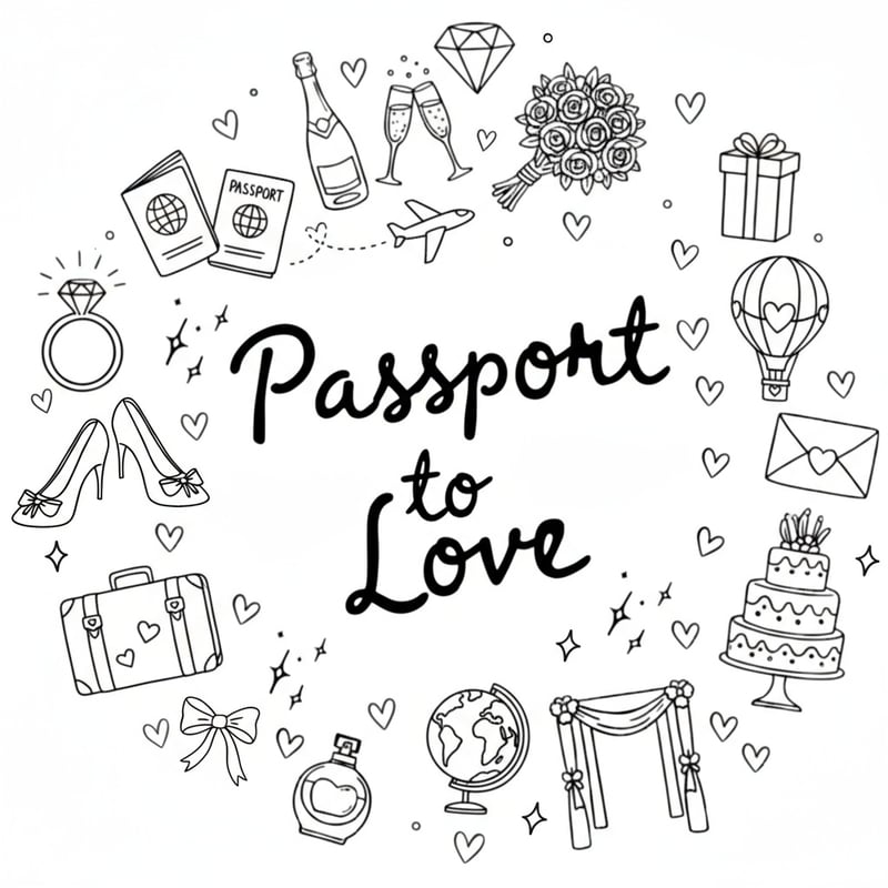 Passport to Love Travel Honeymoon Design