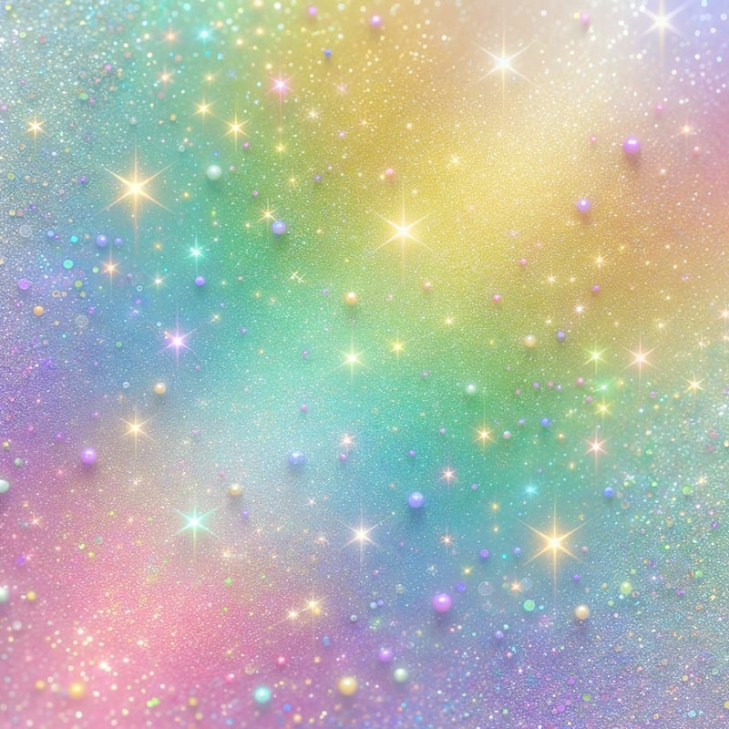 Seamless Glitter Rainbow Background