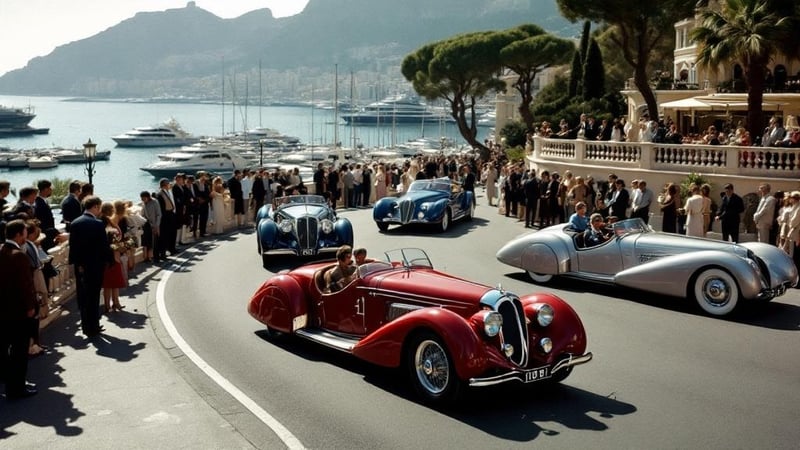 1930s Monte Carlo Rally Start