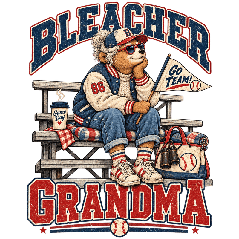 Bleacher Grandma Bear Vintage Tee