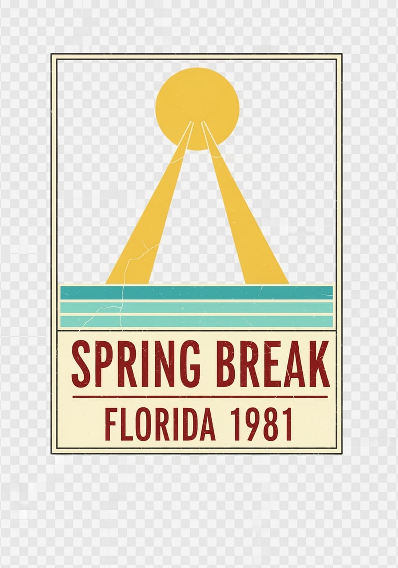Florida Spring Break 1981 Badge