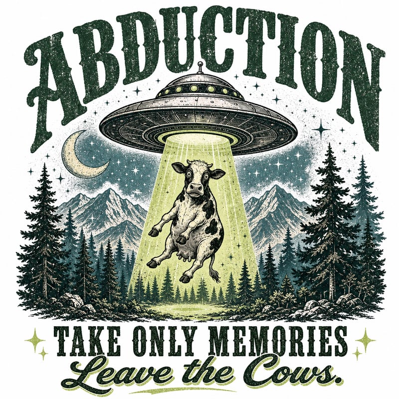 Retro Alien Abduction Tee