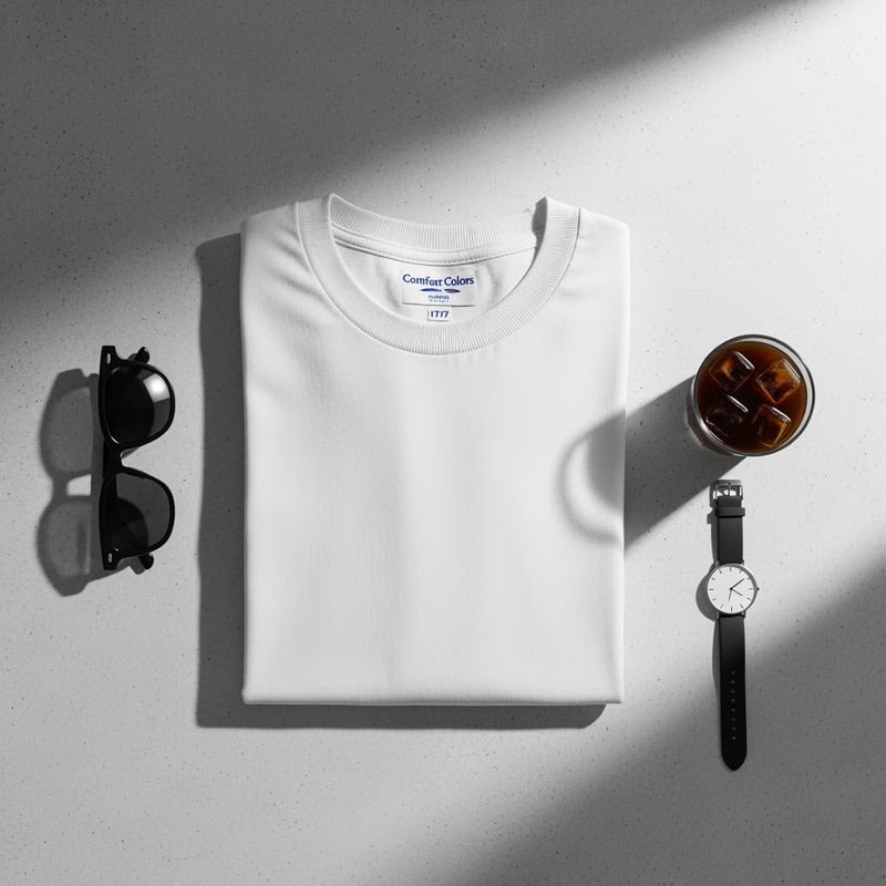 Comfort Colors 1717 T-shirt Flat Lay