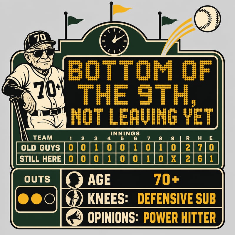 Funny Senior Baseball Scoreboard T-Shirt