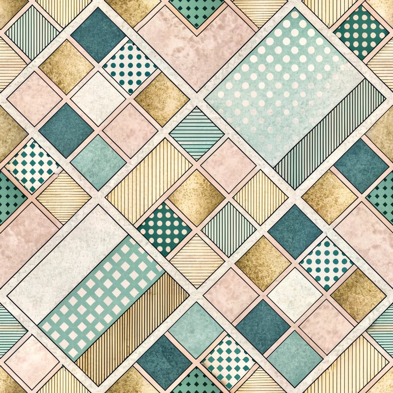 Mid-Century Geometric Pattern