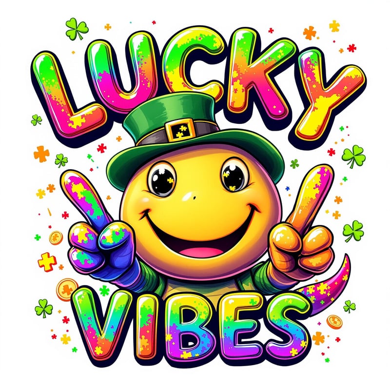 Autism St. Patrick's Dino Smiley Vibes
