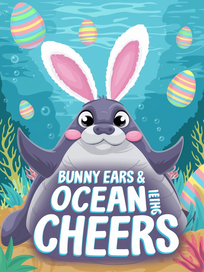 Bunny Ears & Ocean Cheers Illustration