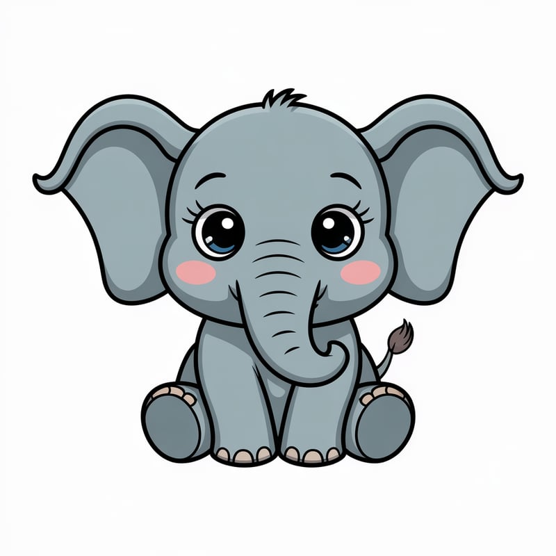 Cute Animated Elephant