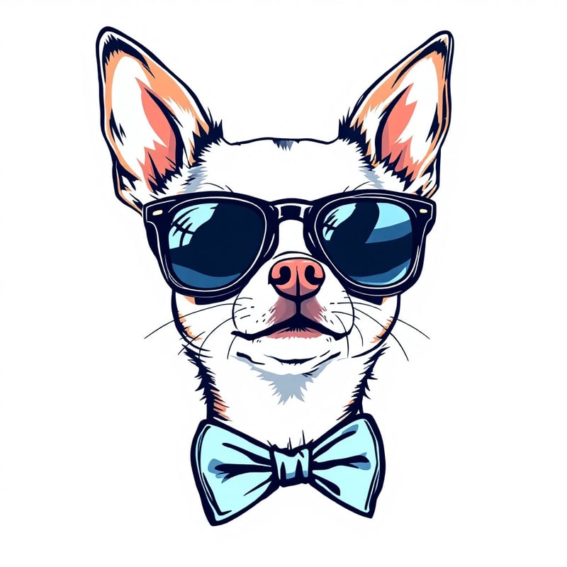 Chihuahua Portrait in Sunglasses