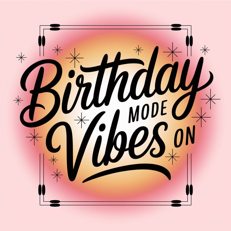 Trendy Birthday Typography Designs