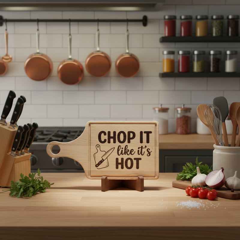 Engraved Board with Premium Kitchen Tools