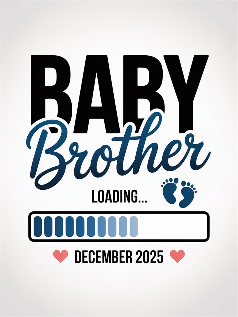 Baby Brother Announcement Design