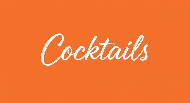 Minimalistic Cocktails Logo