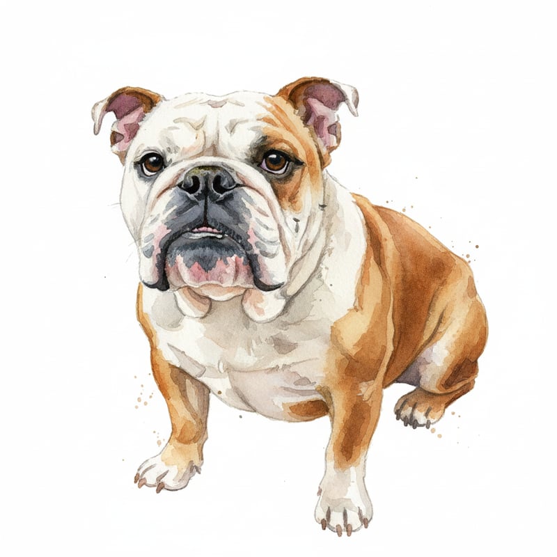 Watercolour Dog Portrait