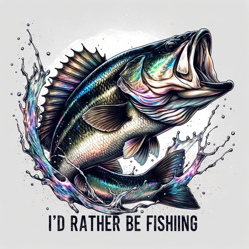Detailed Hand-Drawn Bass Fish Illustration