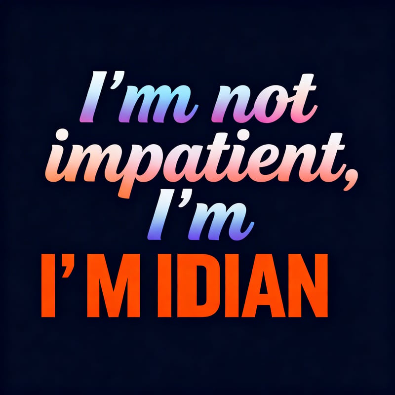 Bold Indian Typography Design