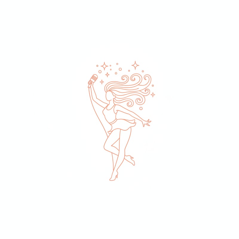 Peach Monochrome Jazz Dancer Icon