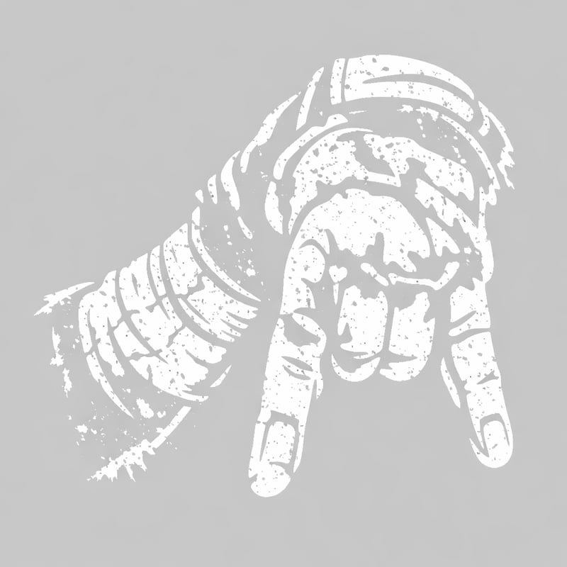 Grunge Baseball Catcher Stencil Graphic