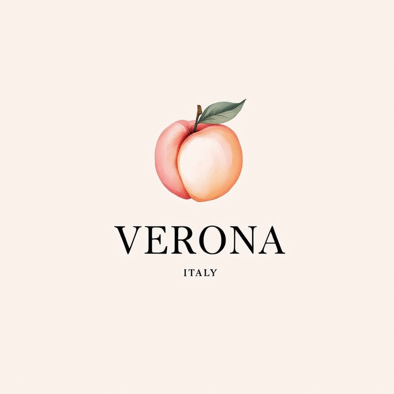 Minimalist Verona Peach Botanical Design