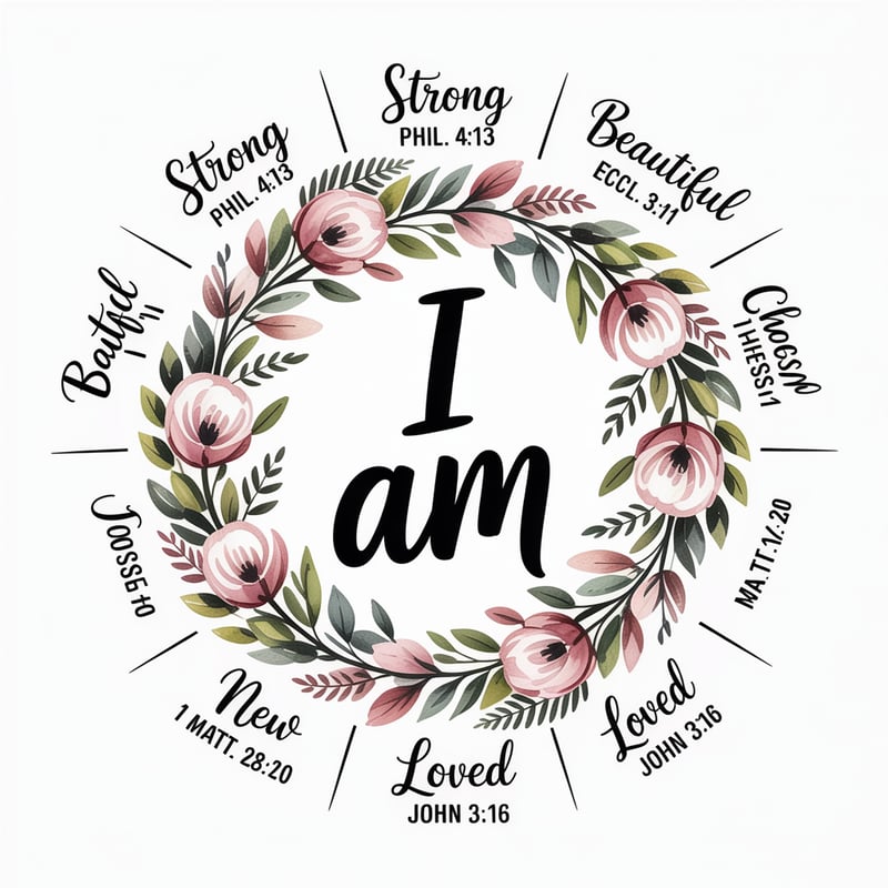 Feminine Christian Affirmation Design