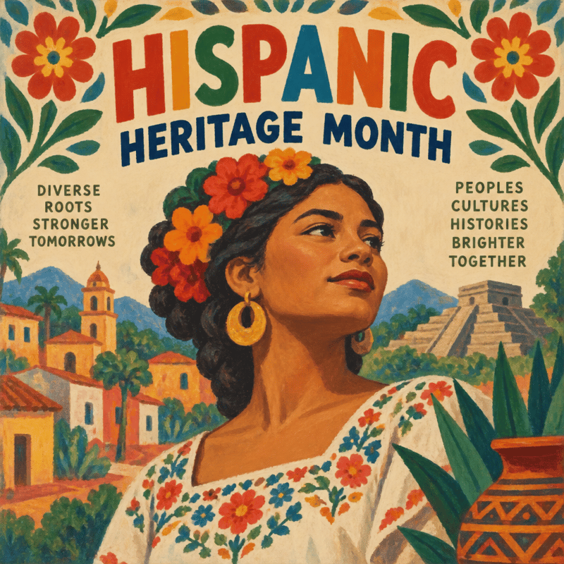 Hispanic Heritage Folk Poster