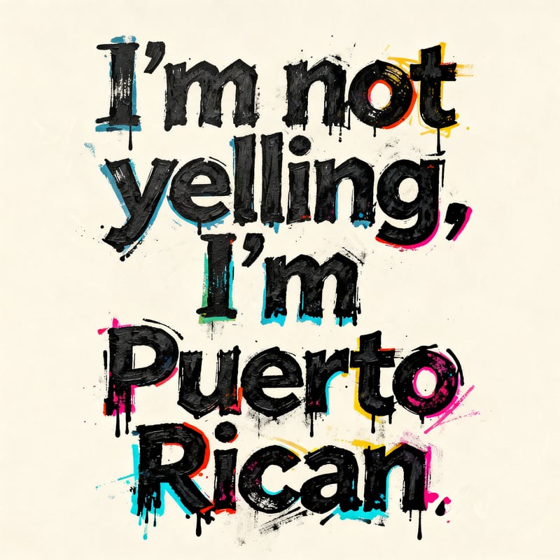 Puerto Rican Streetwear Typography